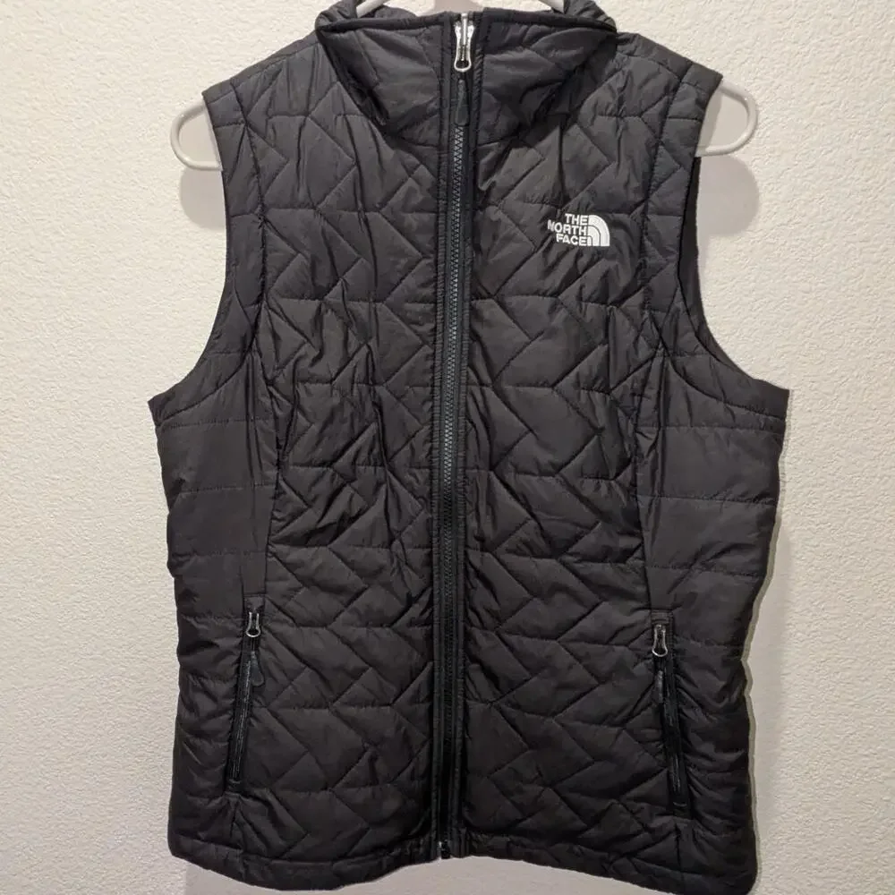 The north face black quilted puffer vest women's sizeM